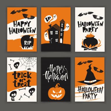 komik Cadılar Bayramı poster tasarımları 