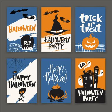 komik Cadılar Bayramı poster tasarımları 