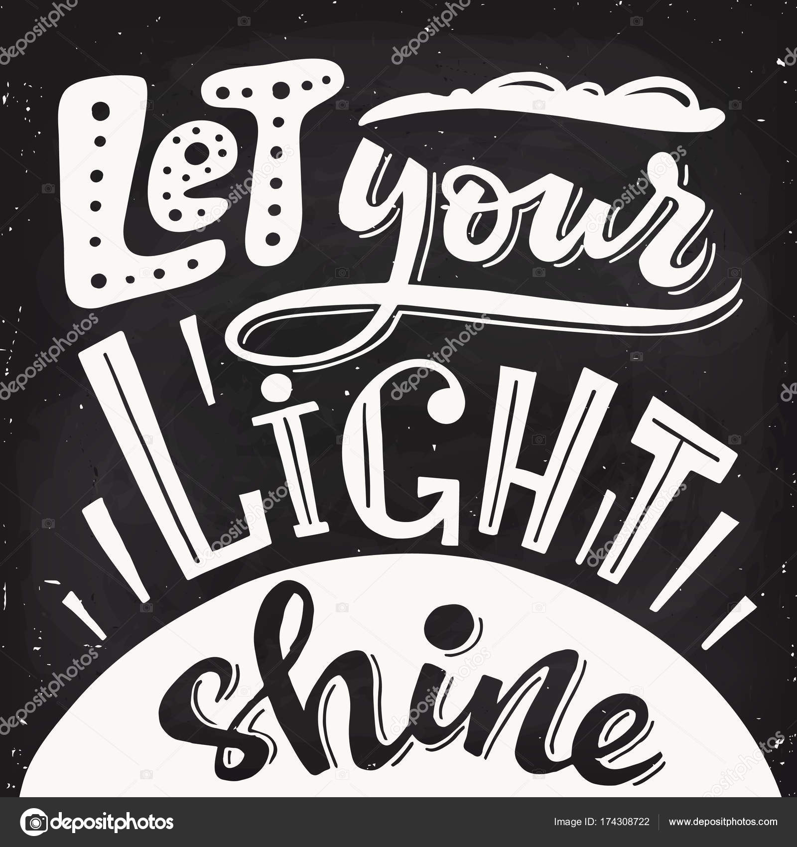 Download Let your light shine — Stock Vector © giraffarte #174308722