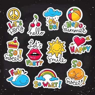 büyük çıkartmaları kümesi 