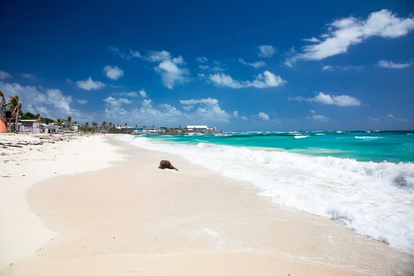 Perfektní Moře Pláž Ostrově San Andres Karibiku — Stock fotografie