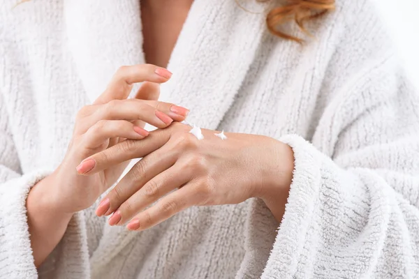 Lady having treatment of her skin — Stock Photo, Image