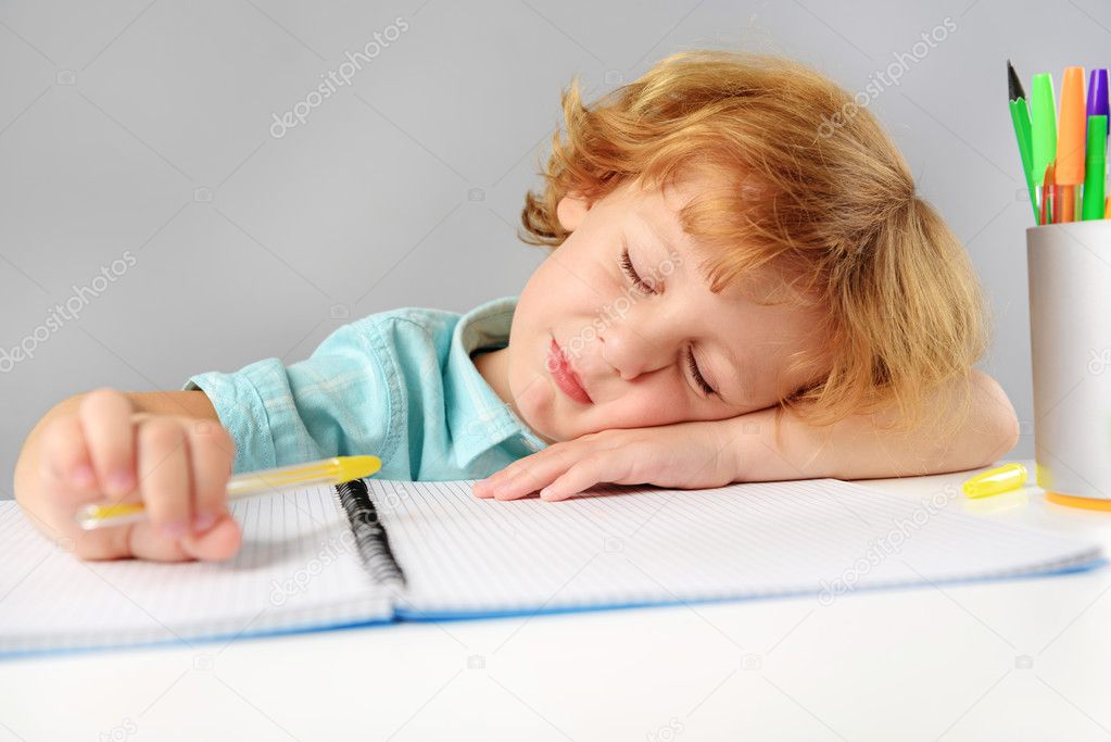 adorable child sitting indoors