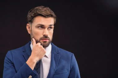 Düşünceli işadamı yaratıcı yeni fikir