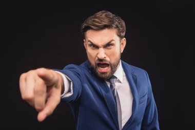 Kızgın patron tahriş ile çığlık