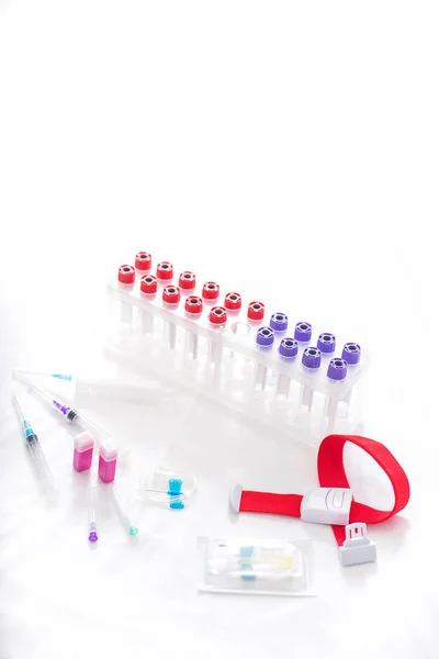 Professional equipment for blood-test in hospital — Stock Photo, Image