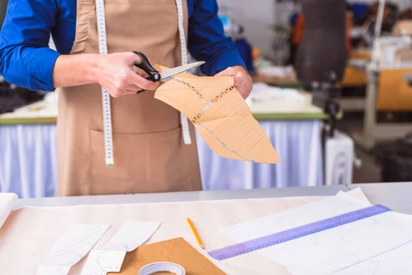 Designer cutting form of a new boot design — Stock Photo, Image