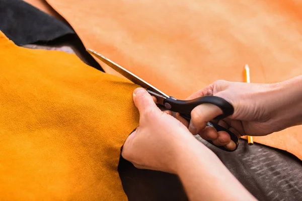 Process of manufacturing footwear parts — Stock Photo, Image