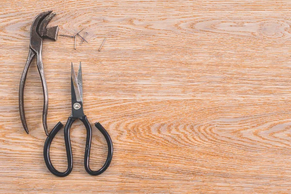 Top view of tools on the table — Stock Photo, Image