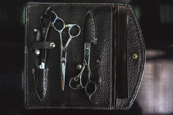 Iron tools for hairdresser work — Stock Photo, Image