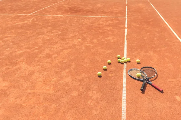 Potřebné tenisové vybavení pro hru — Stock fotografie