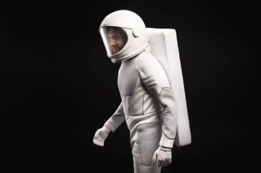 İyimser spaceman yeni gezegen keşfetmek