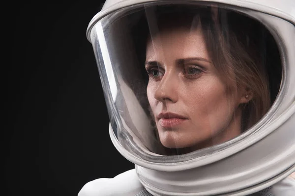 Abilità astronauta femminile si sente tristezza — Foto Stock