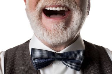 Modaya uygun kullanamayan giyen şık papyon