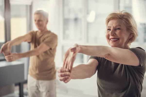 Healthy retirees being in excellent shape