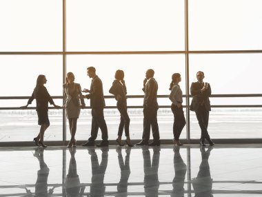 Grup işçilerin iş merkezi iletişim