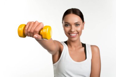 İyi görünümlü kız zevk spor egzersiz