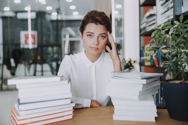 Office worker needs some rest stock photo