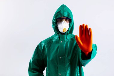 Coronavirus stok fotoğraflarının yayılmasını önlemek için mesafenizi koruyun.