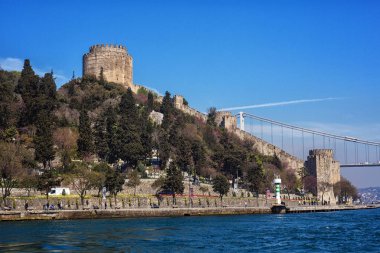 Rumeli Hisarı Kalesi. İnşa edilmiş Osmanlı Sultan Mehmed II Constantinople fethetti önce 1452