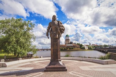 Vyborg Cityscape yaz gün