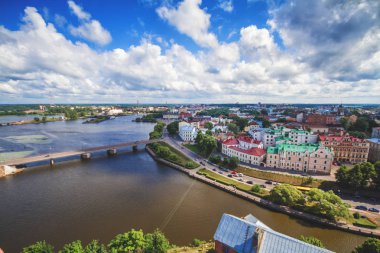Vyborg Cityscape yaz gün