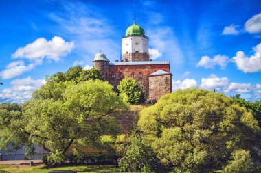 Vyborg Cityscape yaz gün