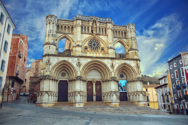 Gotiska katedralen av Cuenca i Spanien — Stockfoto