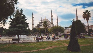 Istanbul'da Sultanahmet Camii Sultanahmet