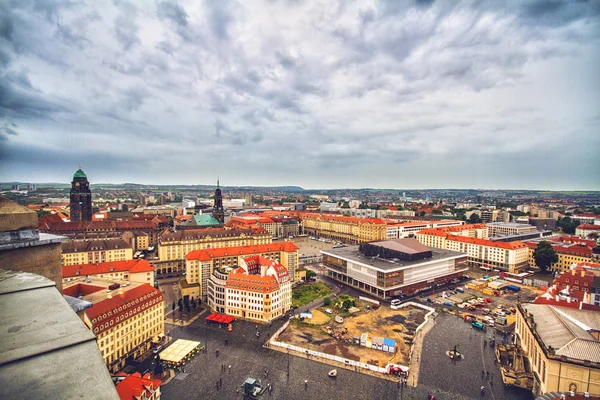 Vista del casco antiguo de Dresde — Foto de Stock