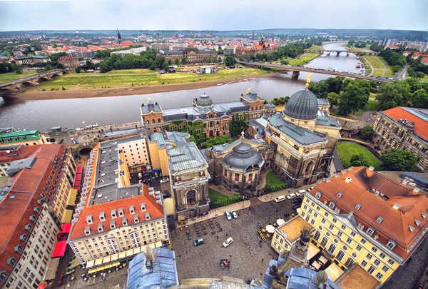 Vista del casco antiguo de Dresde — Foto de Stock