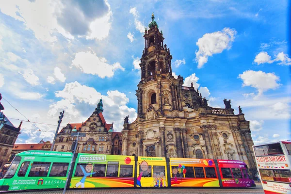 Dresde centro de la ciudad - Ciudad Vieja — Foto de Stock