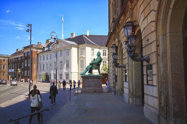 Королівський театр в старій частині Копенгагена — стокове фото