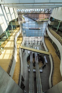 Kraliyet Kütüphanesi, olarak da bilinen Black Diamond Kopenhag iç