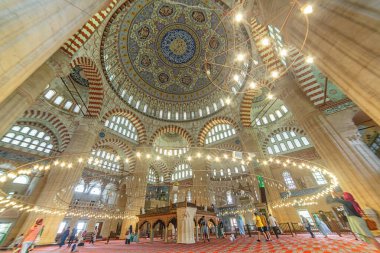 Selimiye Camii 'nin içinde. Selimiye Camii 'nin Unesco Dünya Mirası Alanı