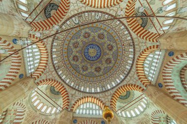 Selimiye Camii 'nin içinde. Selimiye Camii 'nin Unesco Dünya Mirası Alanı