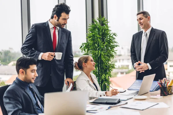 Group Professional Business Meeting Discussing Strategy New Startup Project Creative — Stock Photo, Image