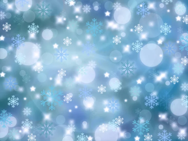 Різдвяний абстрактний фон зі сніжинками. Зима — стокове фото