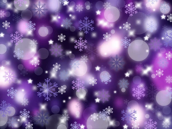 Natal fundo abstrato com flocos de neve. Inverno — Fotografia de Stock