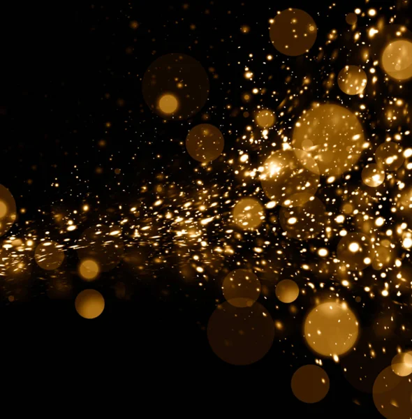 Fişekleri ve pırıltılar siyah arka plan görüntü