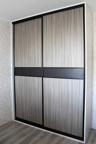 Wardrobe with sliding doors. Furniture. Interior design. — Stock Image Wardrobe with sliding doors. Furniture. Interior design. Royalty Free Stock Photos