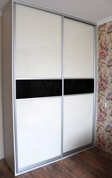 Wardrobe with sliding doors. Furniture. Interior design. — Stock Image Wardrobe with sliding doors. Furniture. Interior design. Royalty Free Stock Photos
