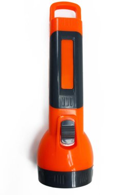 Beyaz arkaplanda kırmızı fener izole edildi.