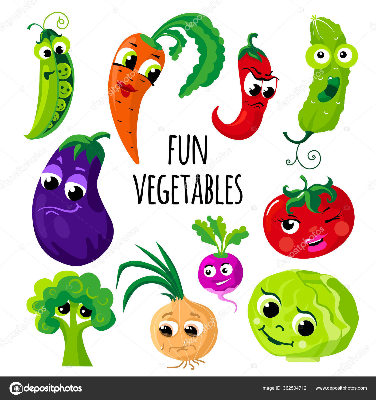 Set Vegetables Funny Faces Vector Image Isolated White Background Illustration Stock Vector Image by ©valo7 #362504712 Set Vegetables Funny Faces Vector Image Isolated White Background Illustration Stock Vector Image by ©valo7 #362504712
