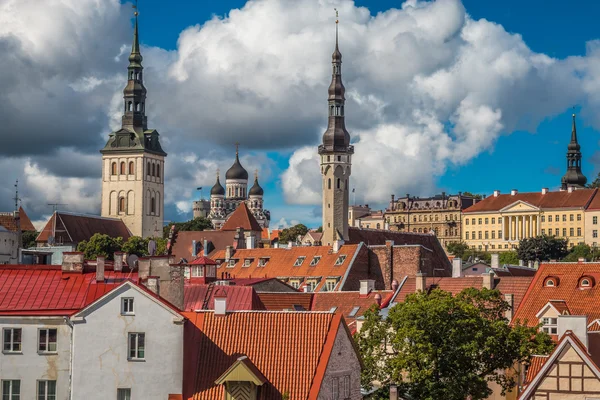 Panorama z Tallinn v Estonsku — Stock fotografie