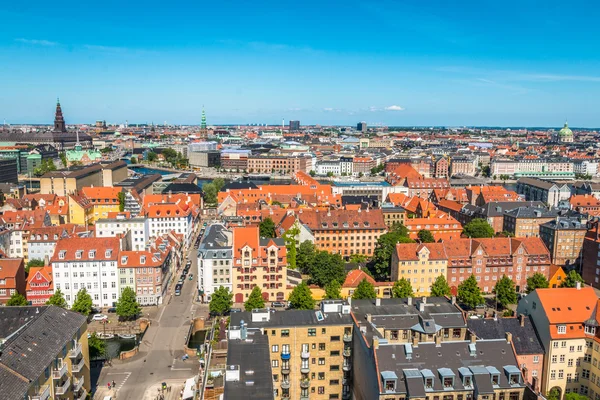 Panoramiczny widok w Kopenhadze w Danii — Zdjęcie stockowe