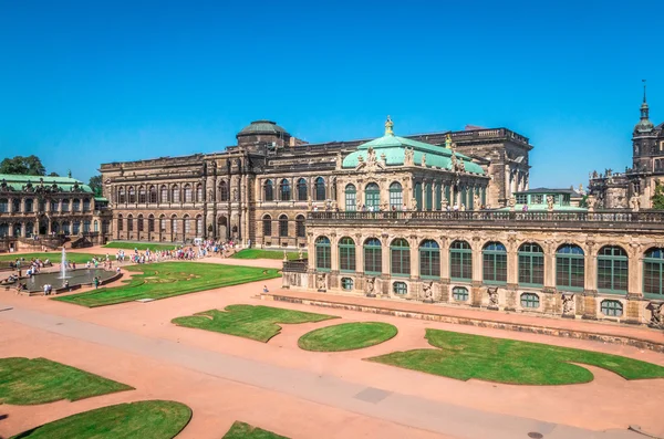 Palácio Zwinger em Dresden Alemanha — Fotografia de Stock