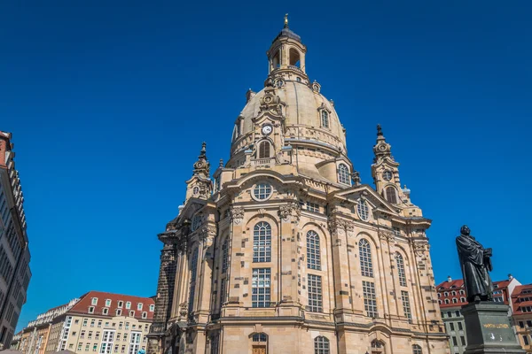 Frauenkirche Church in Dresden Germany — Stockfoto