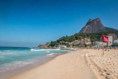  Rio de Janeiro Brezilya 'daki Ipanema plajı