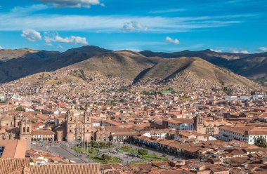 Güzel şehir görünümünü Cuzco 